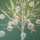18Pcs Blank White Ball Ornaments for DIY