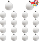18Pcs Blank White Ball Ornaments for DIY
