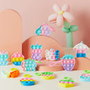 18Pcs Bubble Animal Keychain Prefilled Easter Eggs
