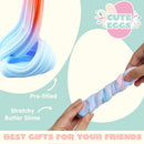 18Pcs Butter Slime Prefilled Easter Eggs