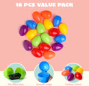 18Pcs 3.35in Diecast Vehicles Prefilled Easter Eggs For Easter Egg Hunt