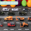 18Pcs 3.35in Diecast Vehicles Prefilled Easter Eggs For Easter Egg Hunt