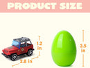 18Pcs 3.35in Diecast Vehicles Prefilled Easter Eggs For Easter Egg Hunt
