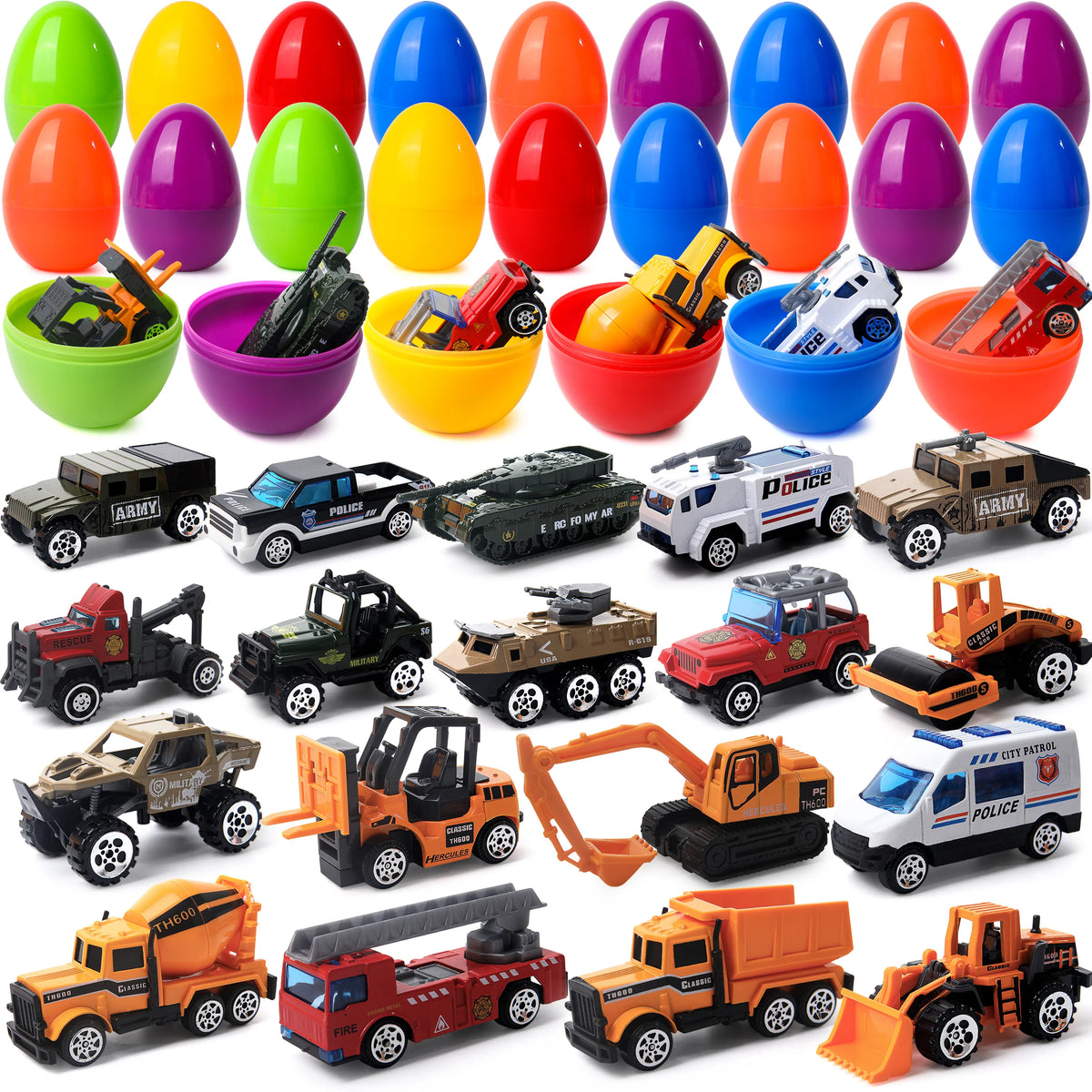 18PcsDiecastVehiclesPrefilledJ