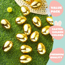 18Pcs Golden Easter Egg Shells