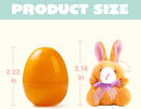 18Pcs Plush Animal Toys Prefilled Easter Eggs 2.23in