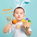 18Pcs Easter Wooden Percussion Musical Egg Maracas