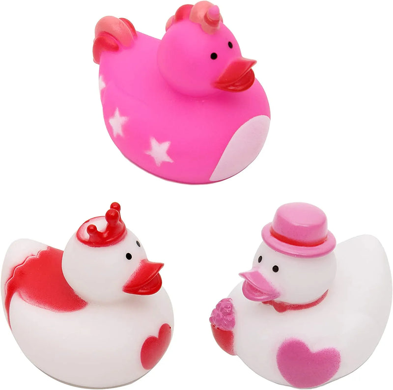 18pcs Mini Size Valentines Day Rubber Ducks