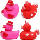 18pcs Mini Size Valentines Day Rubber Ducks