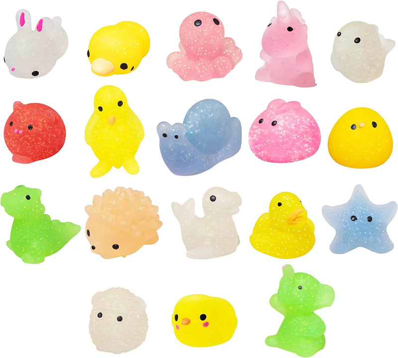18Pcs Squishy Toys Prefilled Easter Eggs