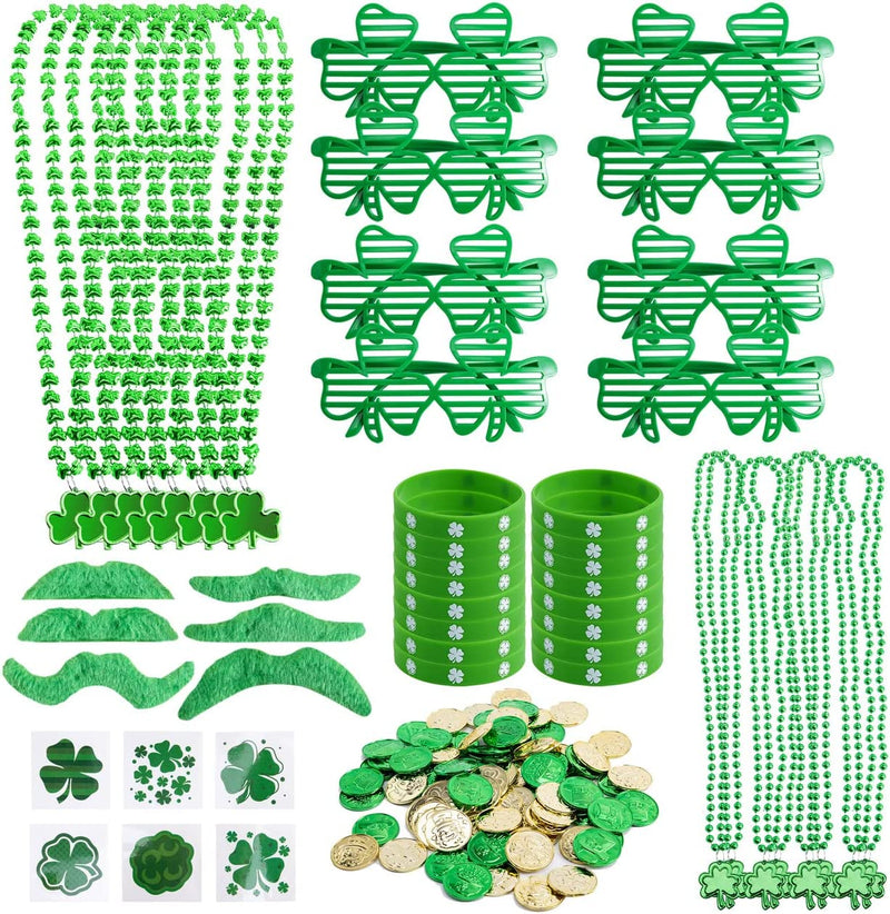 196Pcs St.Patrick's Day Party Favor Accessories
