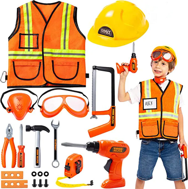 Construction Worker Play Tool Toys Set