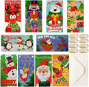40 Pcs Holographic Christmas Greeting Cards