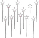 Silver Fairy Star Wand, 12 Packs