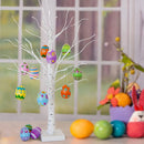 2ft Easter Egg Floral Tree Lights with 12Pcs Easter Eggs