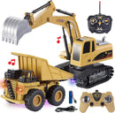 2-in-1 Remote Control Construction Vehicles, 2 Pcs