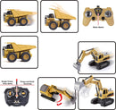 2-in-1 Remote Control Construction Vehicles, 2 Pcs