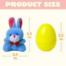 12Pcs Bunny Plush Prefilled Easter Eggs 2.2in