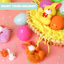 12Pcs Bunny Plush Prefilled Easter Eggs 2.2in