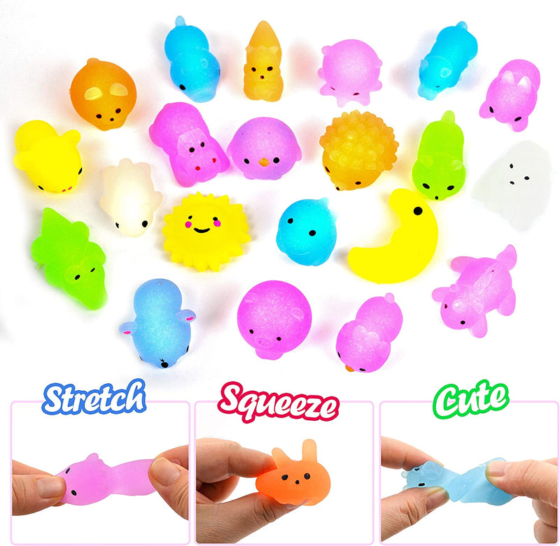 48Pcs Glitter Squishy Toy Prefilled Easter Eggs