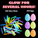 200Pcs Easter Glow Sticks Prefilled Easter Eggs 2.4in