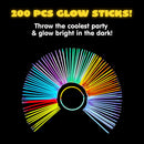 200Pcs Glow sticks 8in