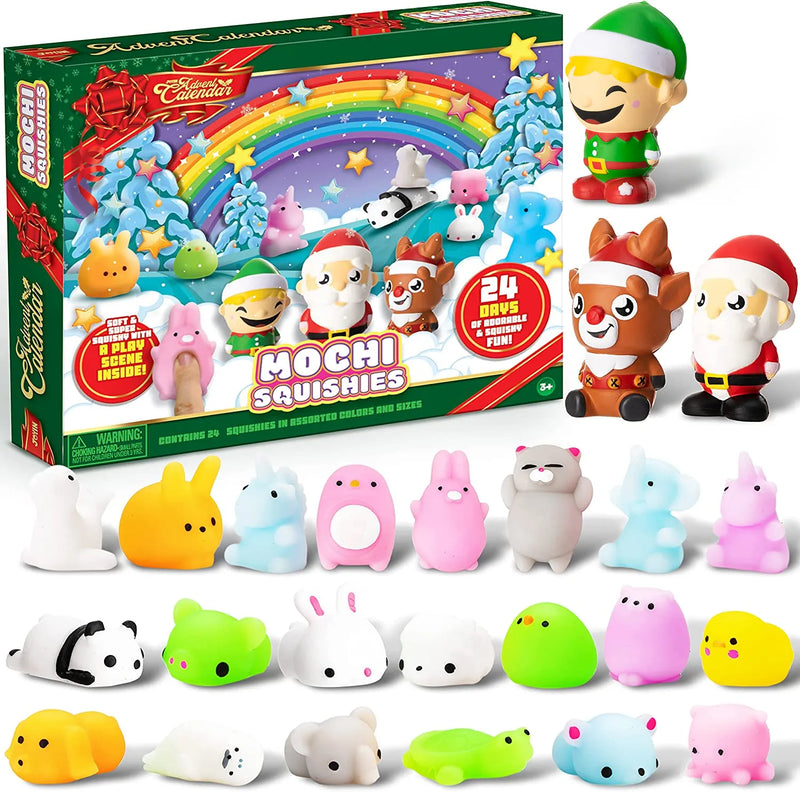 Christmas Advent Calendar with Mochi Squishies