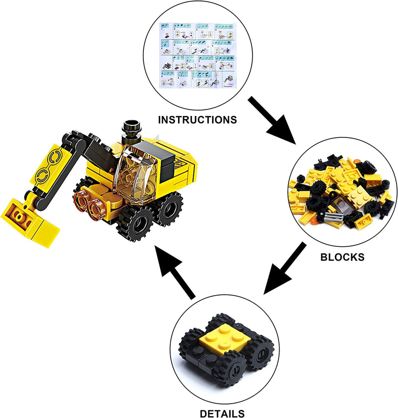 12 Days Advent Calendar Robot Vehicle Building Blocks