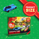24 Days Advent Calendar Countdown with Die Cast Cars, 24 Pcs