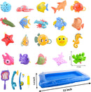 24 Days Advent Calendar Fishing Game Pool Bath Toys