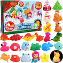 24 Days Advent Calendar Light up Bath Toy Set