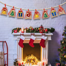 Advent Calendar Linen Bags Garland, 24 Pcs