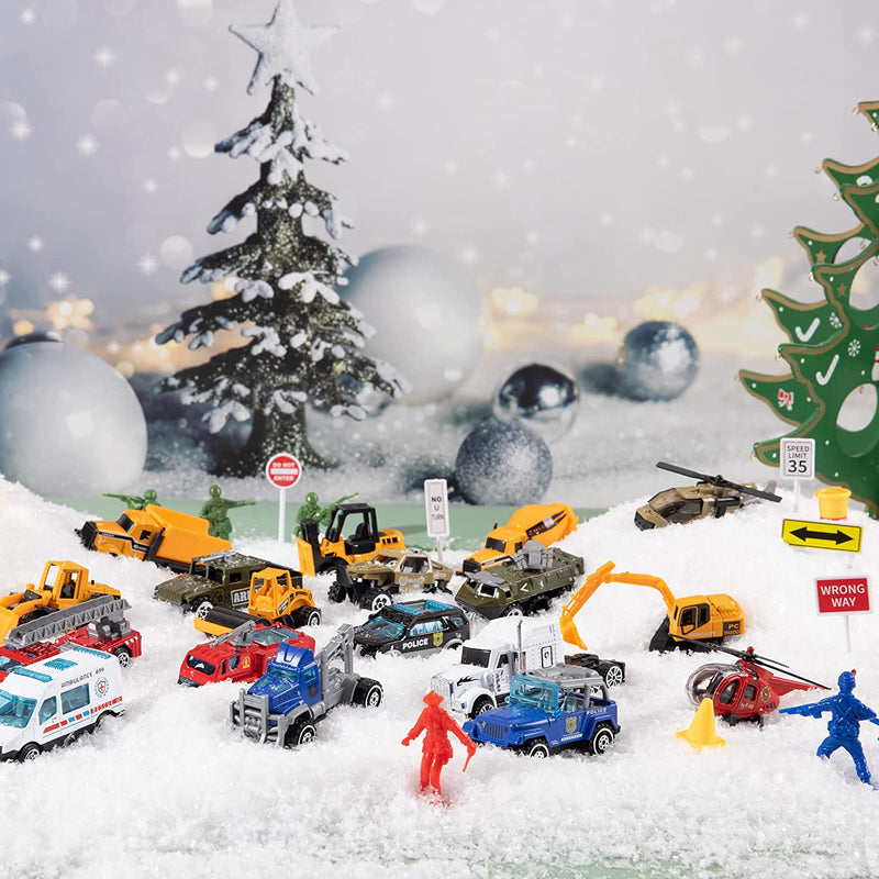 Advent Calendar with Die-Cast Essential Vehicles