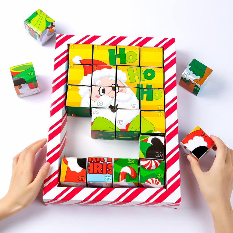 Christmas Advent Calendar Puzzle Box with Mochi Toys