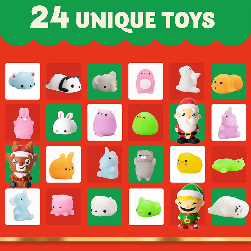 Christmas Advent Calendar with Mochi Squishies