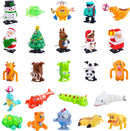 Christmas Countdown Advent Calendar Wind Up Toys, 24 Pcs