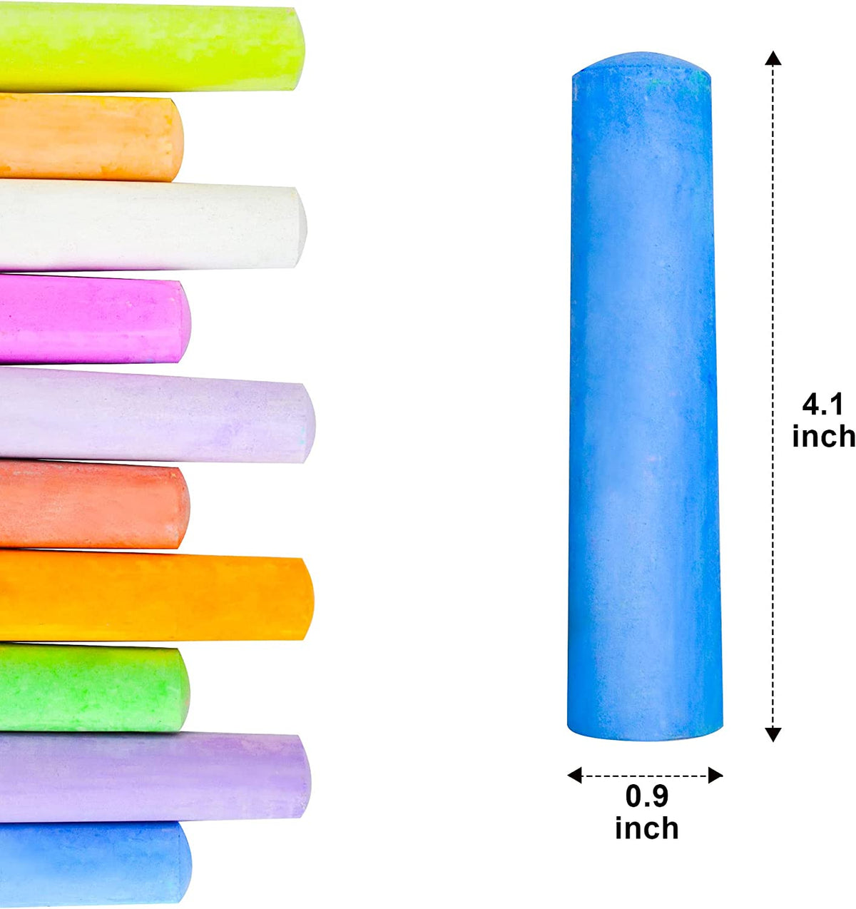 20 Colors Chalk Set, 180 PCS - JOYIN