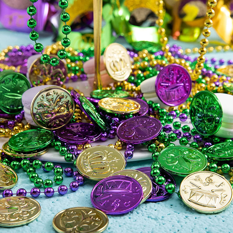 210pcs Mardi Gras Coins