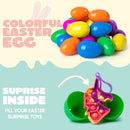 24Pcs Popping Keychain Toys Prefilled Easter Eggs