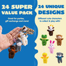 24 Mini Plush Animal Toys