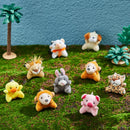 24Pcs Animal Plush Toy Key Chain filled Heart Box with Valentines Day Cards for Kids-Classroom Exchange Gifts