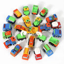 24Pcs Construction Vehicle with Heart Shells with Valentines Day Cards for Kids-Classroom Exchange Gifts
