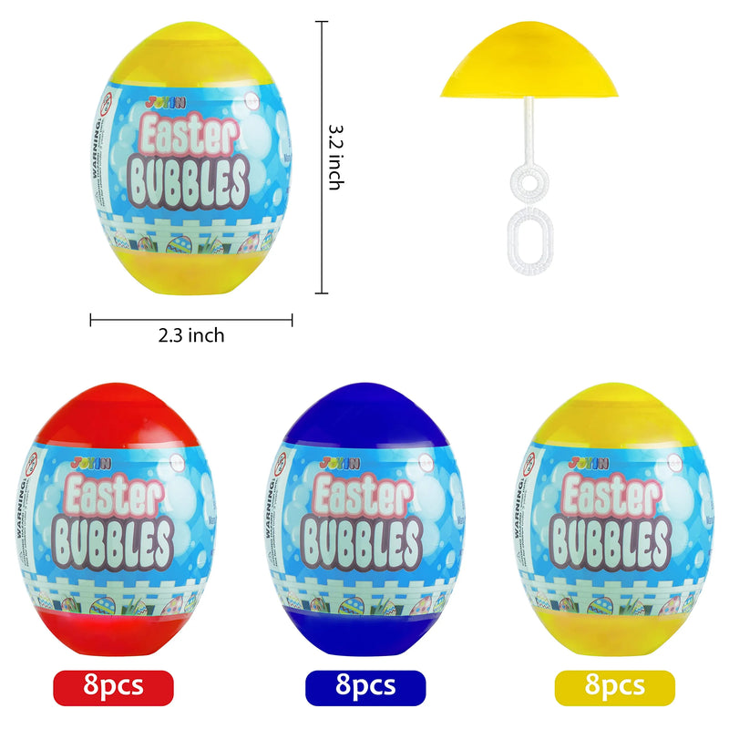 24Pcs Easter Egg Bubble Wands