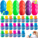 24Pcs Bubble Wands Prefilled Easter Eggs