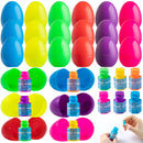 24Pcs Bubble Wands Prefilled Easter Eggs