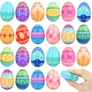 24Pcs Squishy Toys Easter Eggs with Design