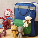 24Pcs Kids Valentines Cards with Mini Keychain Bear Plush Toys in Boxes-Classroom Exchange Gifts