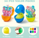 24Pcs Assorted Toys Prefilled Easter Eggs 2.36in
