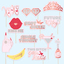 24Pcs Bachelorette Photo Booth Props Set