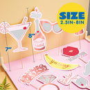 24Pcs Bachelorette Photo Booth Props Set